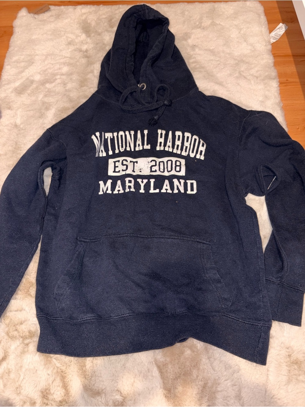 National Harbor Maryland Navy Hooded Sweatshirt